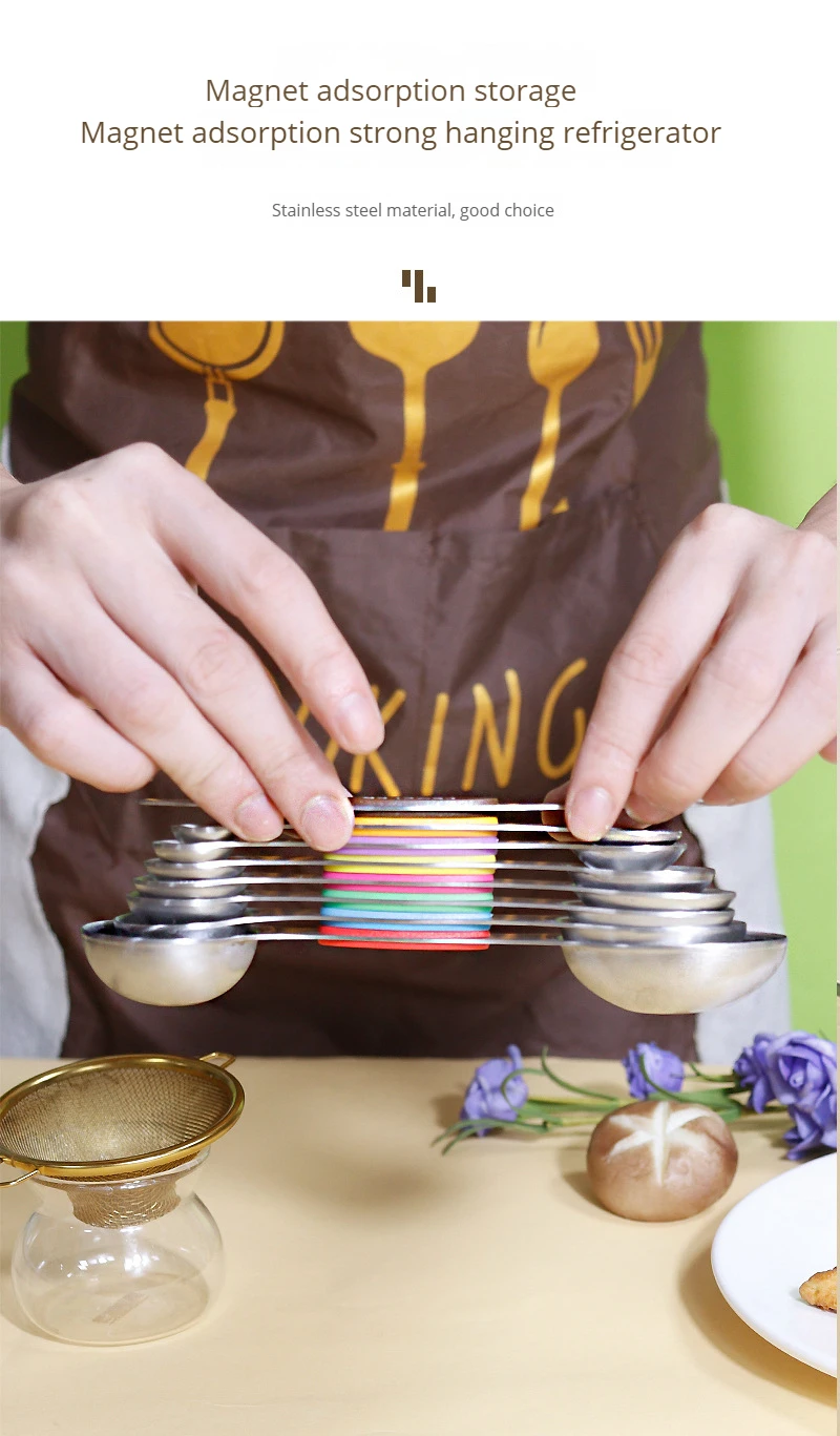 Stainless Steel Measuring Spoon Doubleheaded 9piece Set