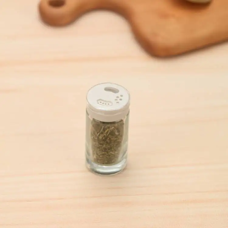 Kitchen Glass Spice Jars Condiment Containers Seasoning Bottle Salt Dispenser with 3-opening Lid and Cap