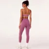 Bra+Leggings - Plum