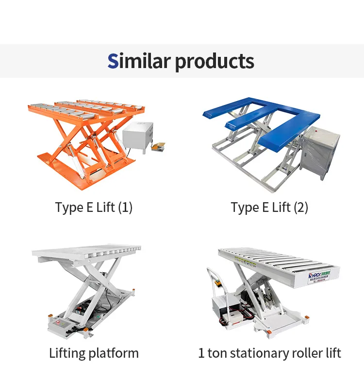 Hydraulic manual Scissor Motorcycle Lift Table manufacture