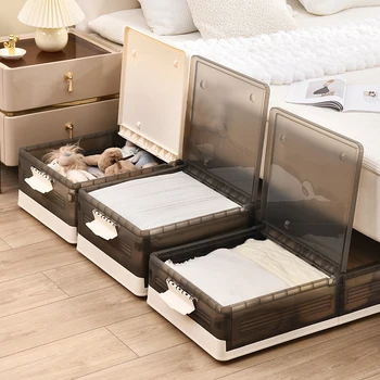 Hot Sale Clothing Shoes Sock Organizer Under Bed Storage Containers Box Stackable Clothing Storage Bin