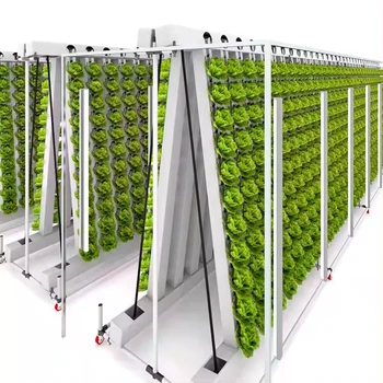 2024 New Agriculture Non-pollution Zip Hydroponic Pvc Pipe Garden Hydroponic System With Adjustable Growth Lights