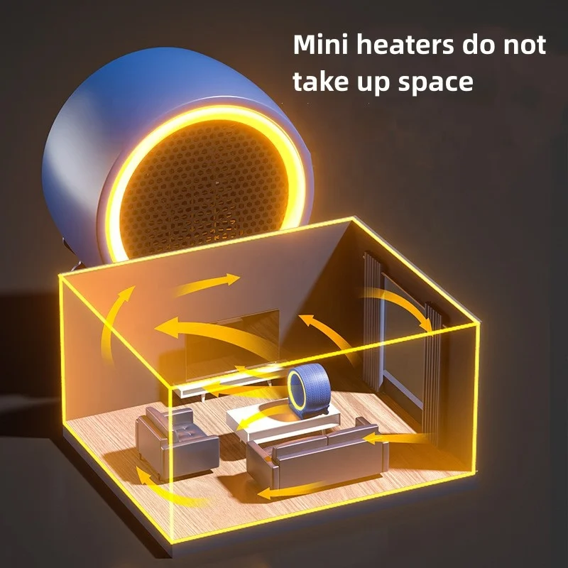 New High-power Energy-saving Electric Heater Household Small Quick Heating Heater Desktop Office Electric Heater 6