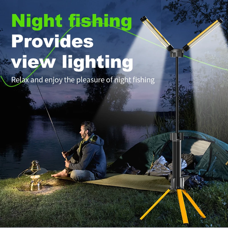 2025 Hot Sell 100W Led Camping Lamp Vip 11 Max Factory 12V/220V COB Outdoor Travel Work Camping Light case