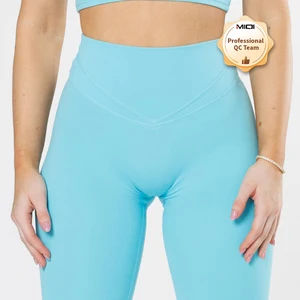MIQI ODM High Waisted Gym Pants Workout Tall Girl Butt Lifting Gym Leggings Fitness Yoga Leggings Girl