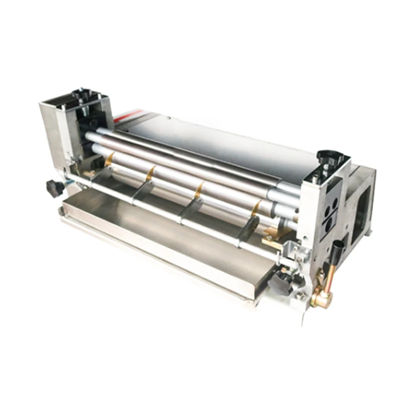 220V 380A Semi-Automatic Small Desktop Gluing Machine Automatic Electric Cold Glue with Wood Case Packaging