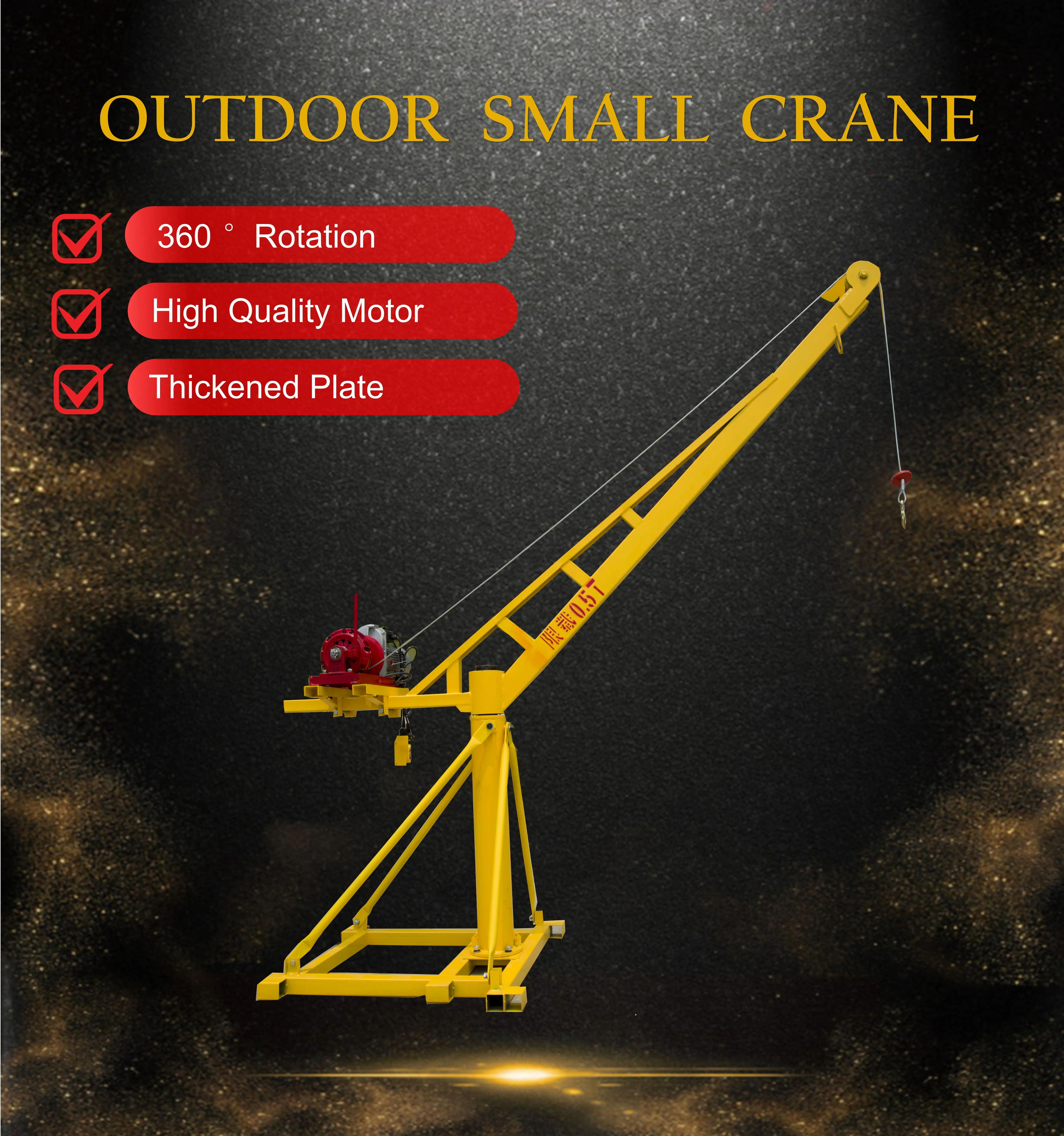 Construction Crane Portable Lifting Machine Mini Mobile Crane For Sale