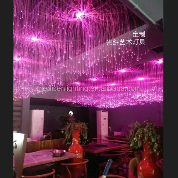 Fiber Optic  Chandelier Light Source RGB Color Change 45w Led Illuminator With Remoter Controller