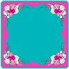 Non-slip Noise Reduction Shock Absorbent Rose Red Cyan Flowers
