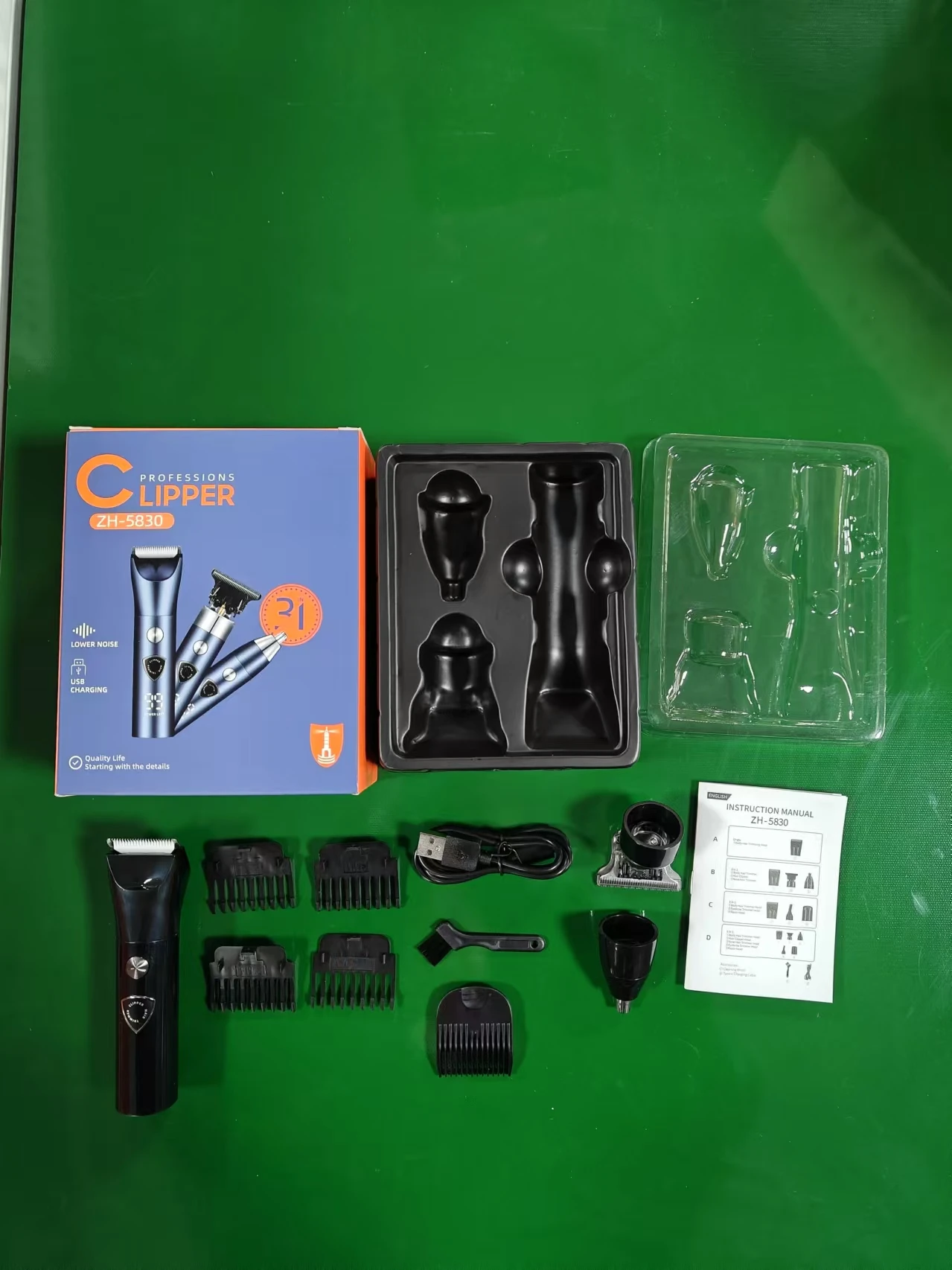 Multifunctional USB Charging Full Body Electric Hair Clipper Shaver Private Electric Push Shear for Household Car Use for RV manufacture