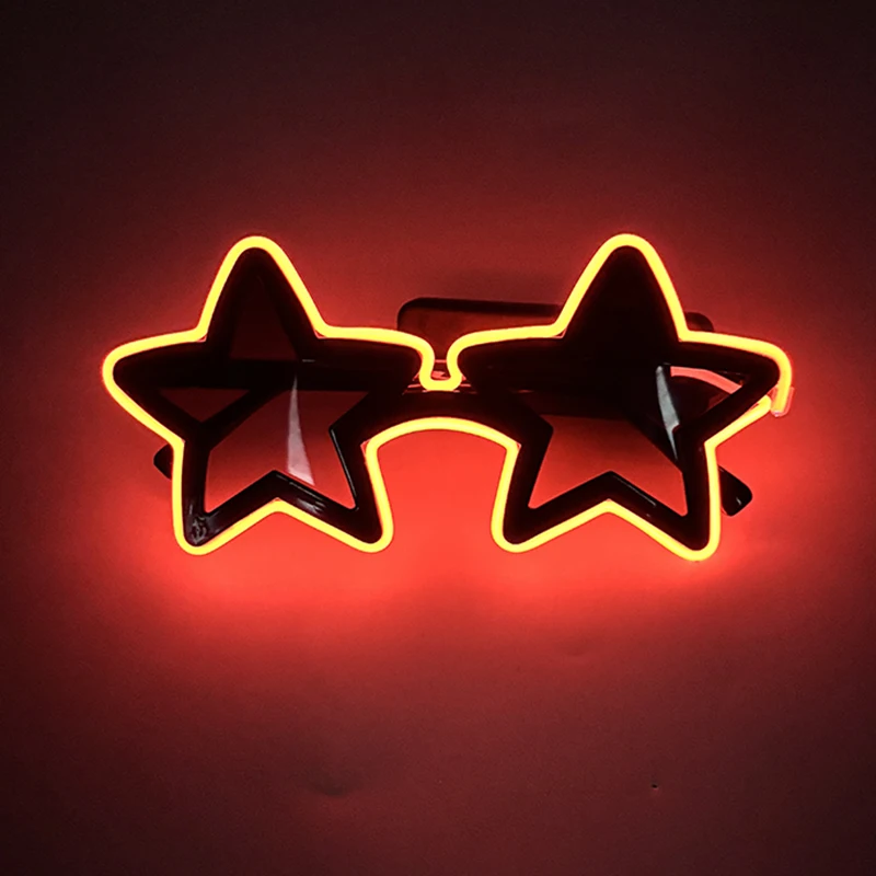 Glowing Wireless Star Sunglasses for Adults