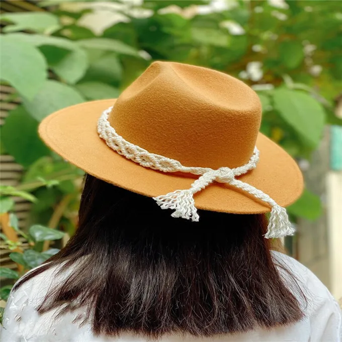 nouveau personnalisé macramé chapeau titulaire macramé chapeau