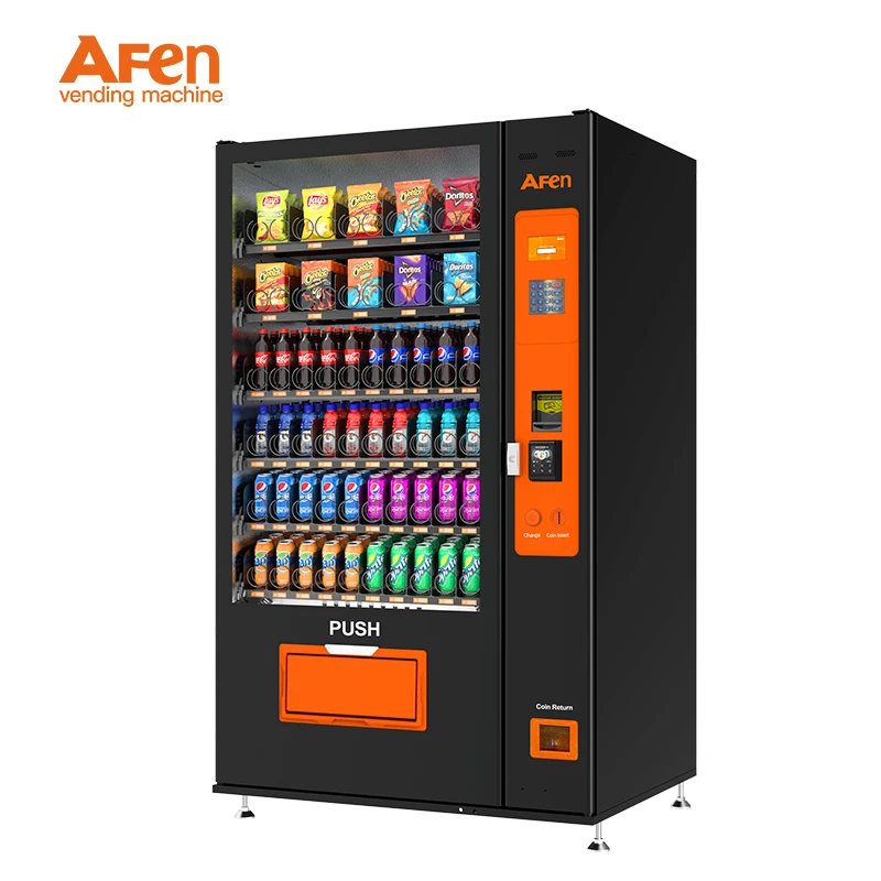 AFEN New Style Vending Machine Cash Payment Keyboard Drinks and Snack Vending Machine