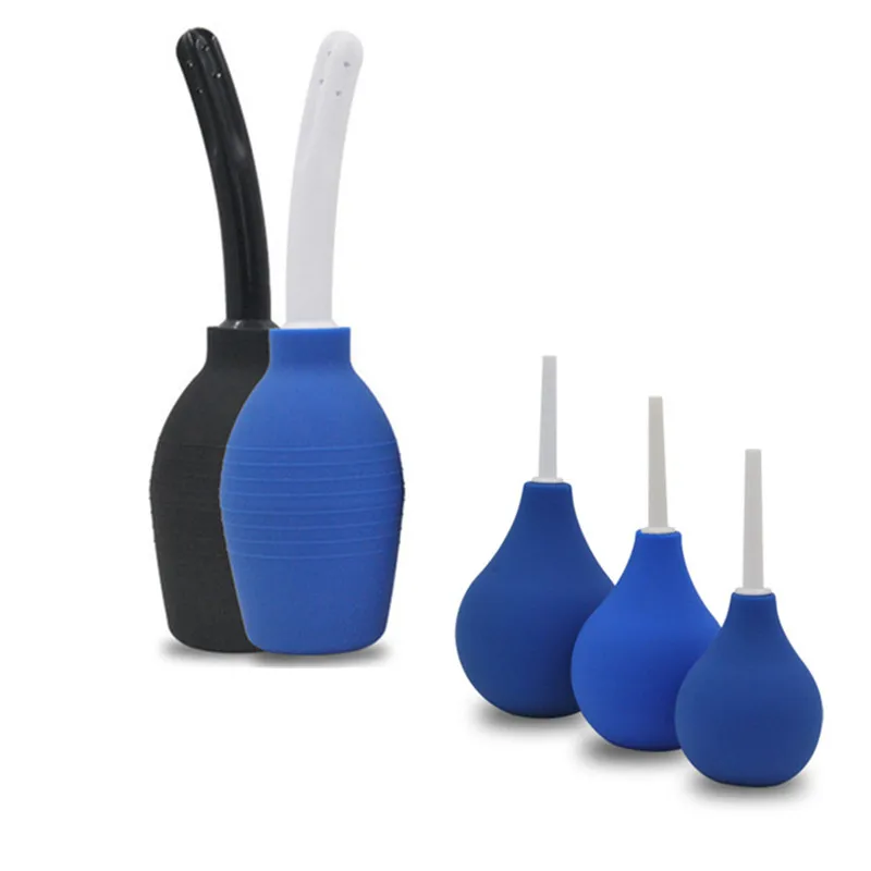 Various Size Colors Anal Enema Bulb Vaginal Douche Flusher Wash Kits