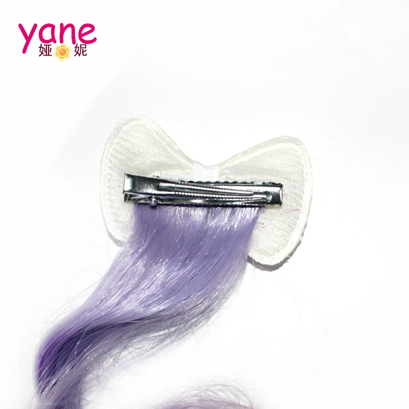 Шикарные рыбьи весы, детские Пользовательские модели, заколки для волос с бантом, с париком