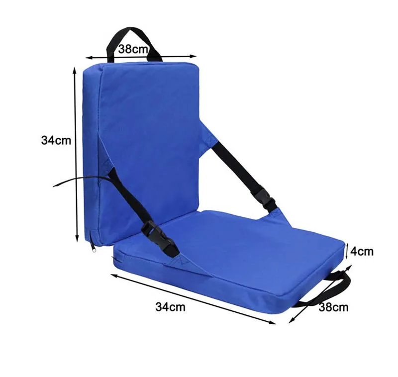 Low Moq High Quality Outdoor Portable Foldable Stadium Seat Cushion for Bleacher
