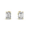 10k yellow gold + emerald cut 4*6mm