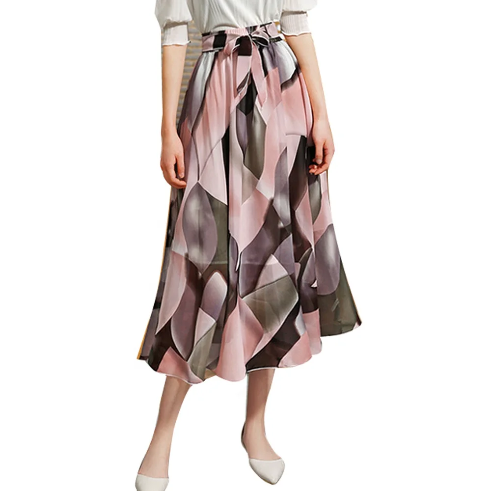 Women High Waist Full/ankle Length Blending Maxi Chiffon Long Skirt Floral  Ruffle Pleated Beach Skirt - Buy Long Skirt,Chiffon Skirt Long,Bohemian  Skirt Product on Alibaba.com