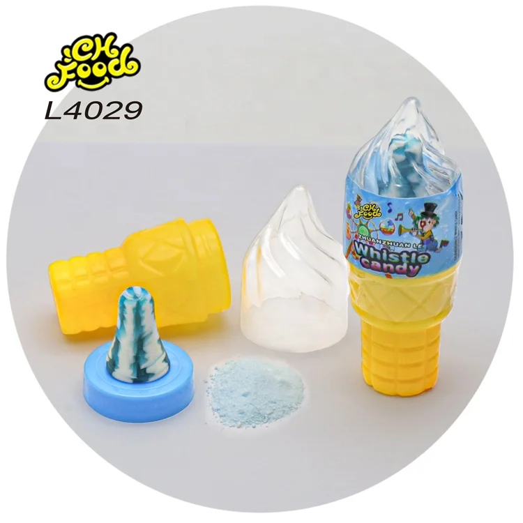 Wholesale and OEM Ice Cream Shape Candy Toy Hard Nipple Lollipop with Sour Powder Candy for Kids Halal Children's Candy