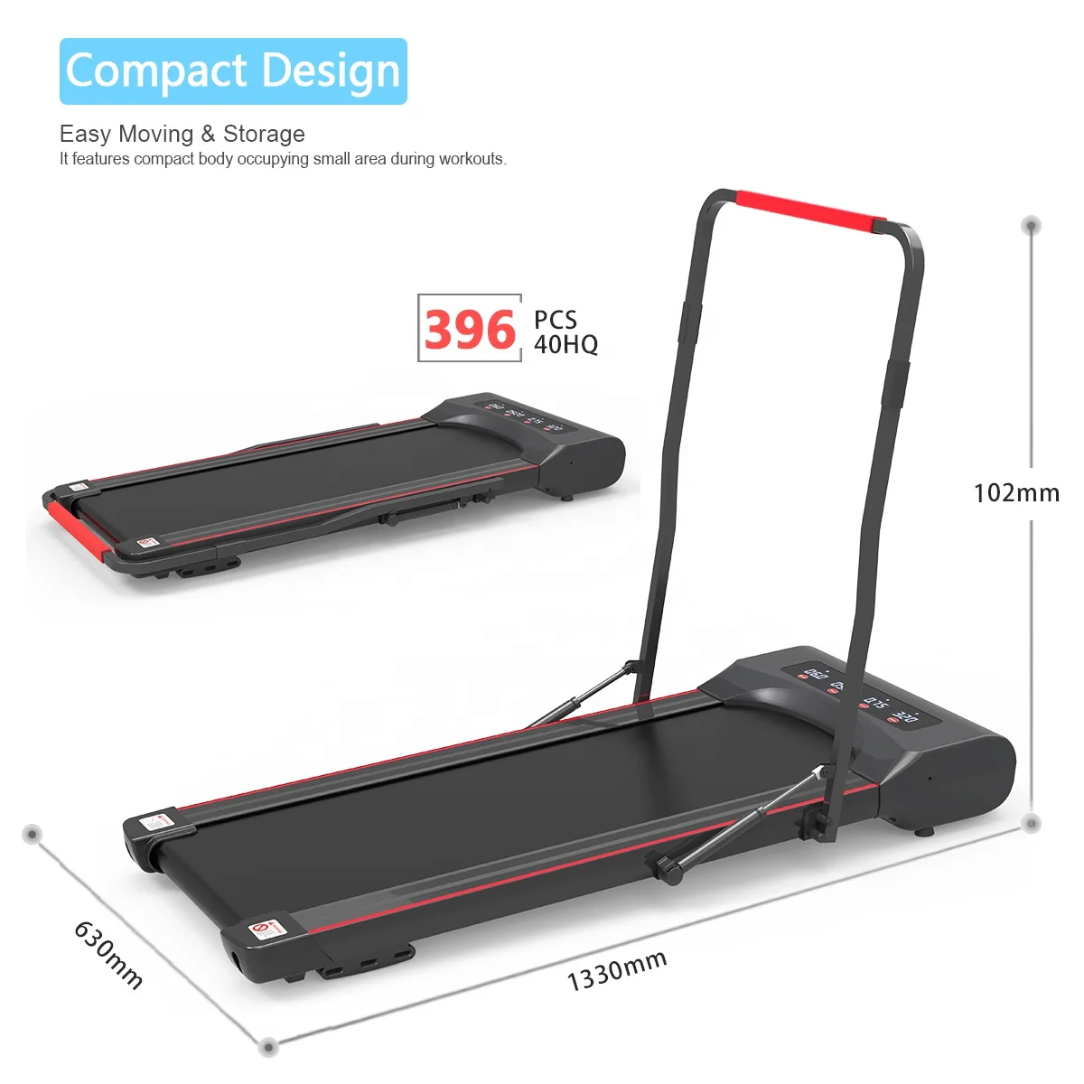 Home Gym Fitness Small Smart Walkingpad Trotadora Foldable Walking ...