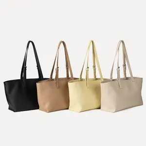 Factory Custom New Women'S Bolsas Personalizadas Pu Leather Handbag Hand Lady Shoulder Tote Bags for Women