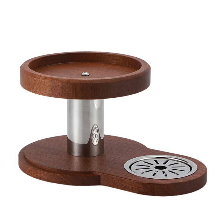 juice dispenser wooden base with sapele