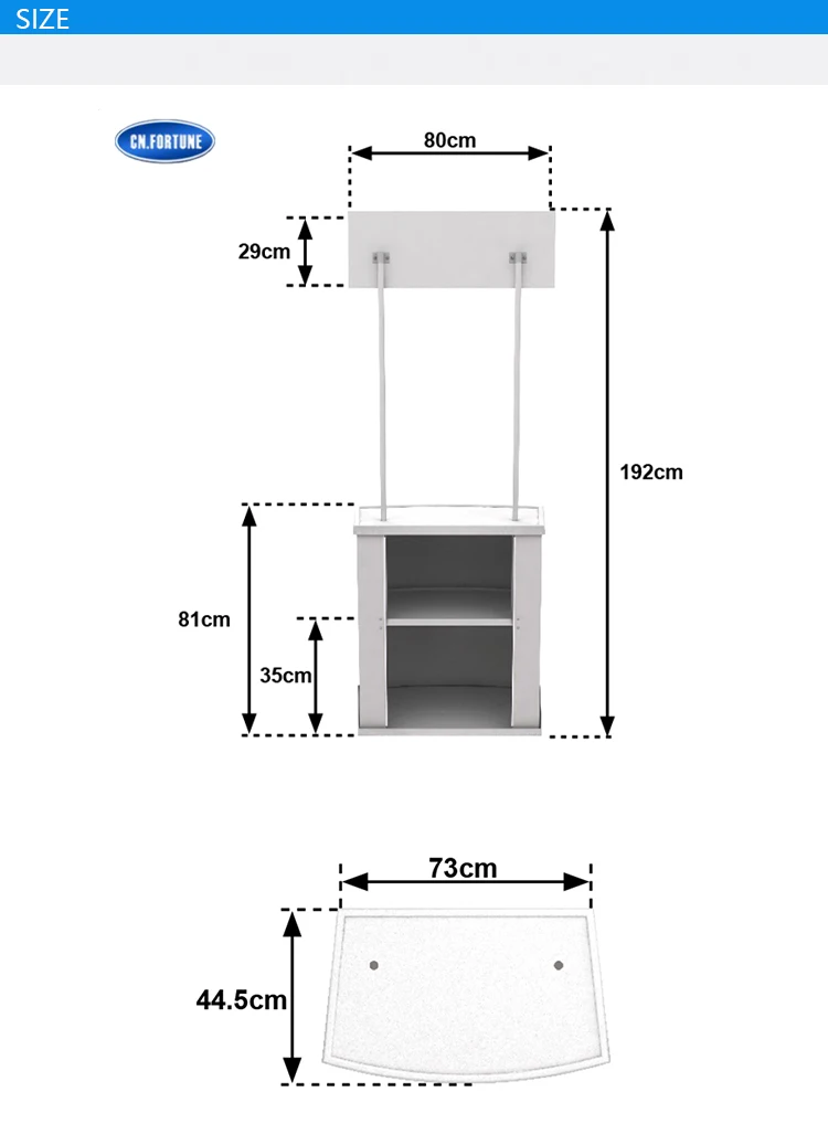 Guangzhou Stock Portable Display Stand Promotion Table
