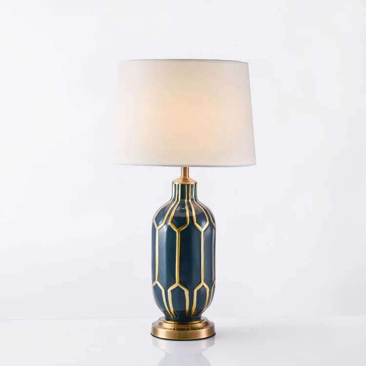 Chinese Classic Retro modern Ceramic Table Lamp Desk Light Led Reading light