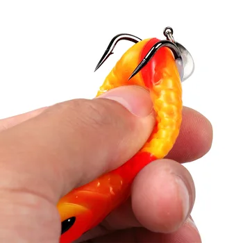 Cheery Fishing 10g/16g Frog Lure Artificial Soft Bait with Blood Trough Hook for Carp Bass Trout Species – Soft Lure – view 5
