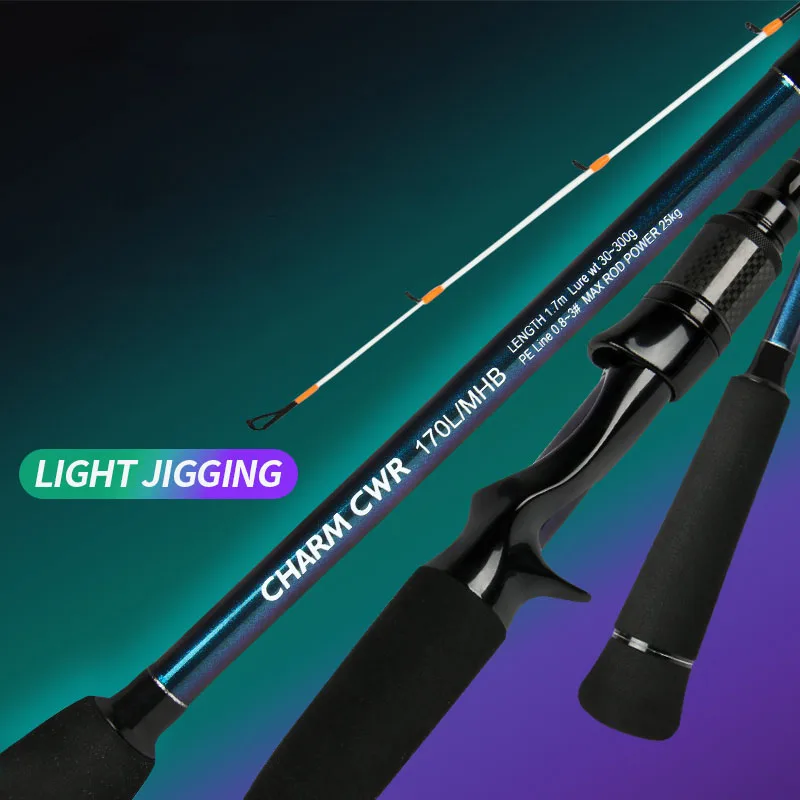 Letoyo Charm Cwr Light Jigging Rod 1 7m L Power 2 Section Lure Wt 30 300g Baitcasting Rod Carbon Fishing Stick Ultralight Buy Ultralight Light Jigging Fishing Rod Saltwater Fishing Rods Light Slow Jigging Rod