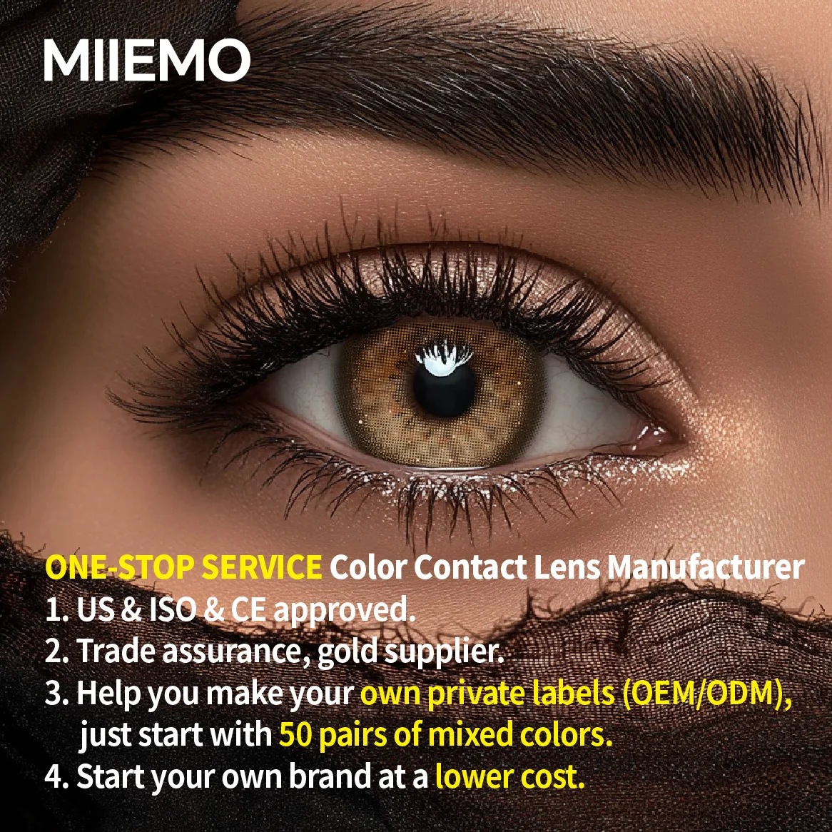 Brown Soft HEMA Contact Lenses Cosmetic Color Lens for Eyes Wholesale