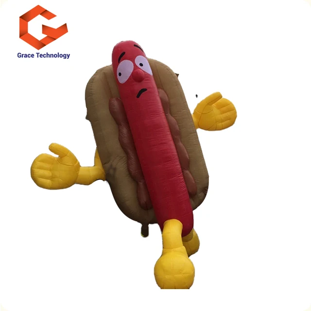 Custom PVC Hamburger  Food Model Balloon Giant Inflatable Hamburger Model for Outdoor Advertising