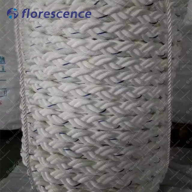 53mm 8 رشته پلی استر دریایی طناب لنگر 220m کویل 1