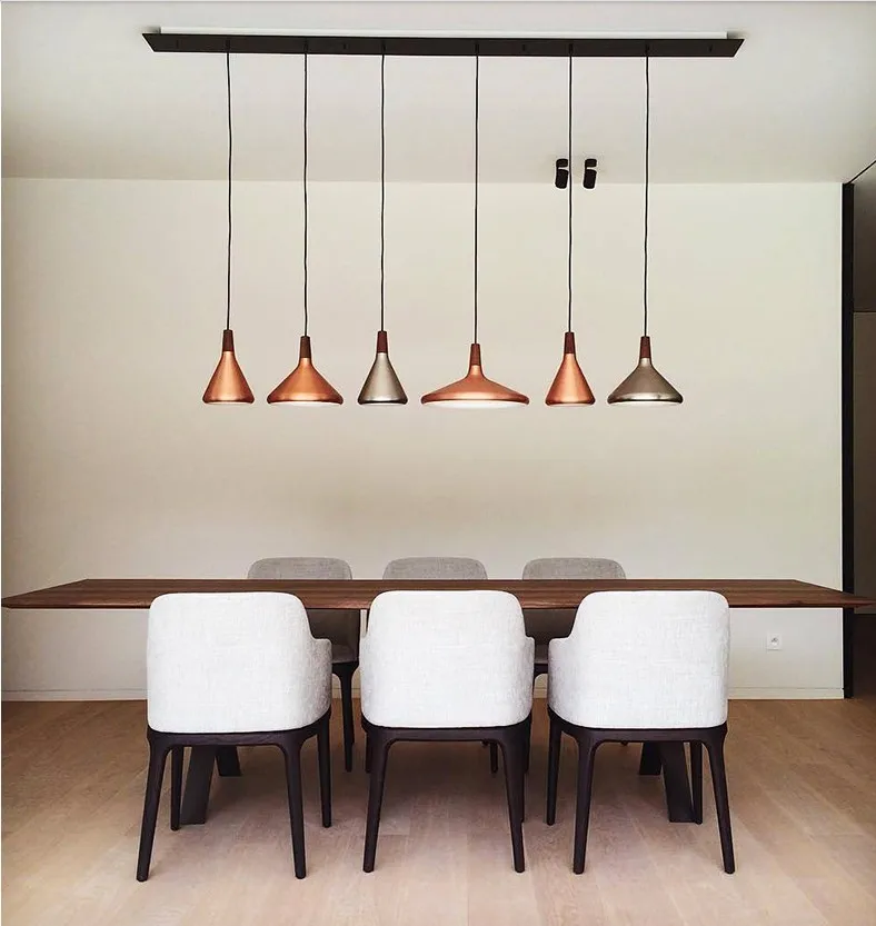 Nordic post Modern bar chandelier hanging pendant light indoor lighting vintage industrial metal pendant lamp