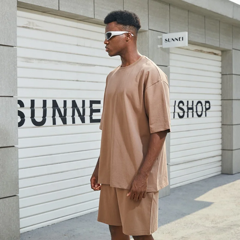 Customized High Quality Summer Men Short Matching Short Sets With  Men Summer T shirts And Shorts Men Two Piece Set177_voghion.com