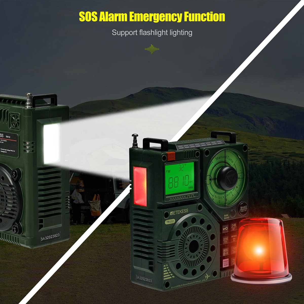 Multi-band World Band Radio - Emergency Ham Radio TR112