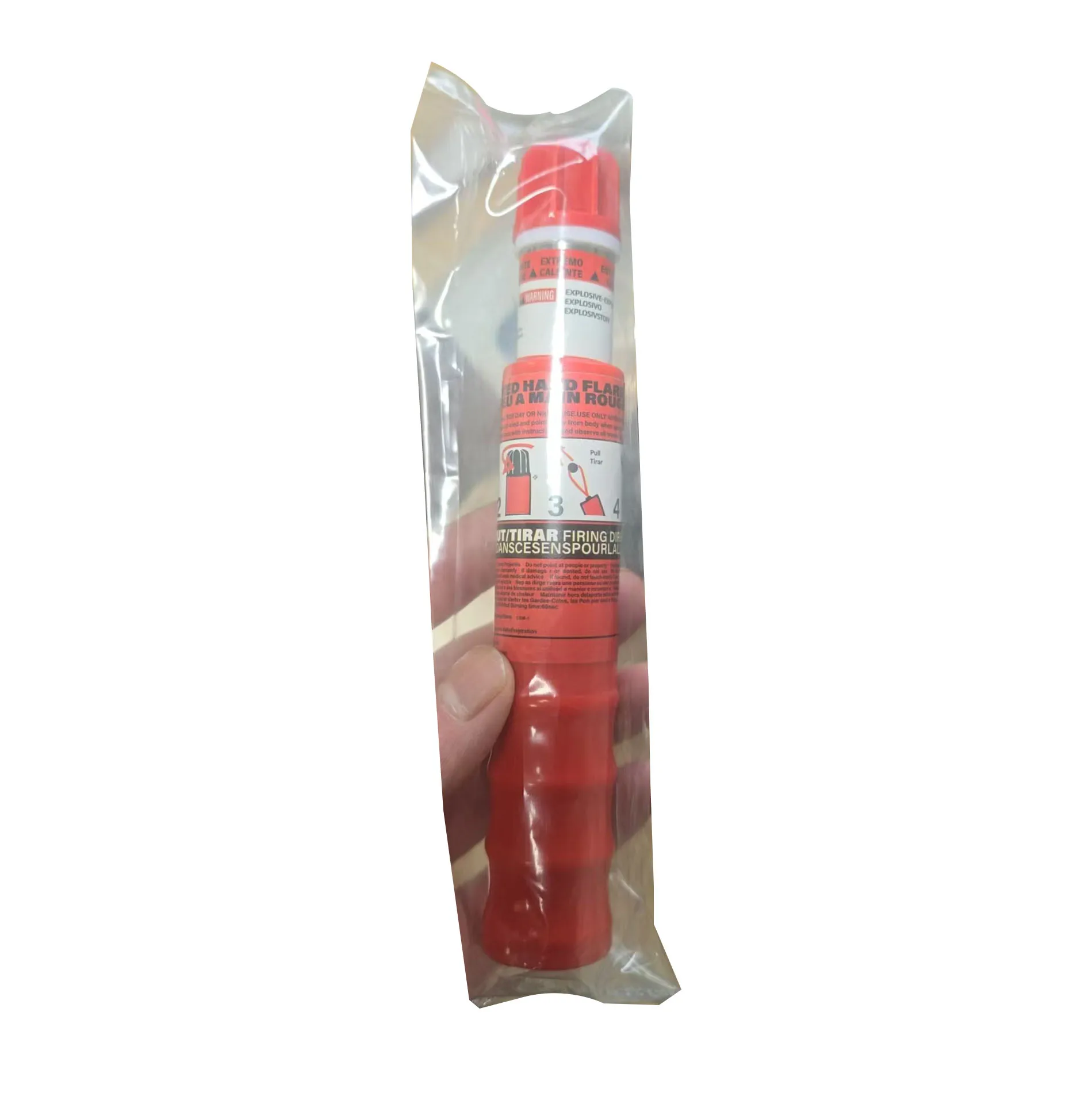 Red Flame Handle Fireworks Colorful Display Product Type Firecrackers & Fireworks