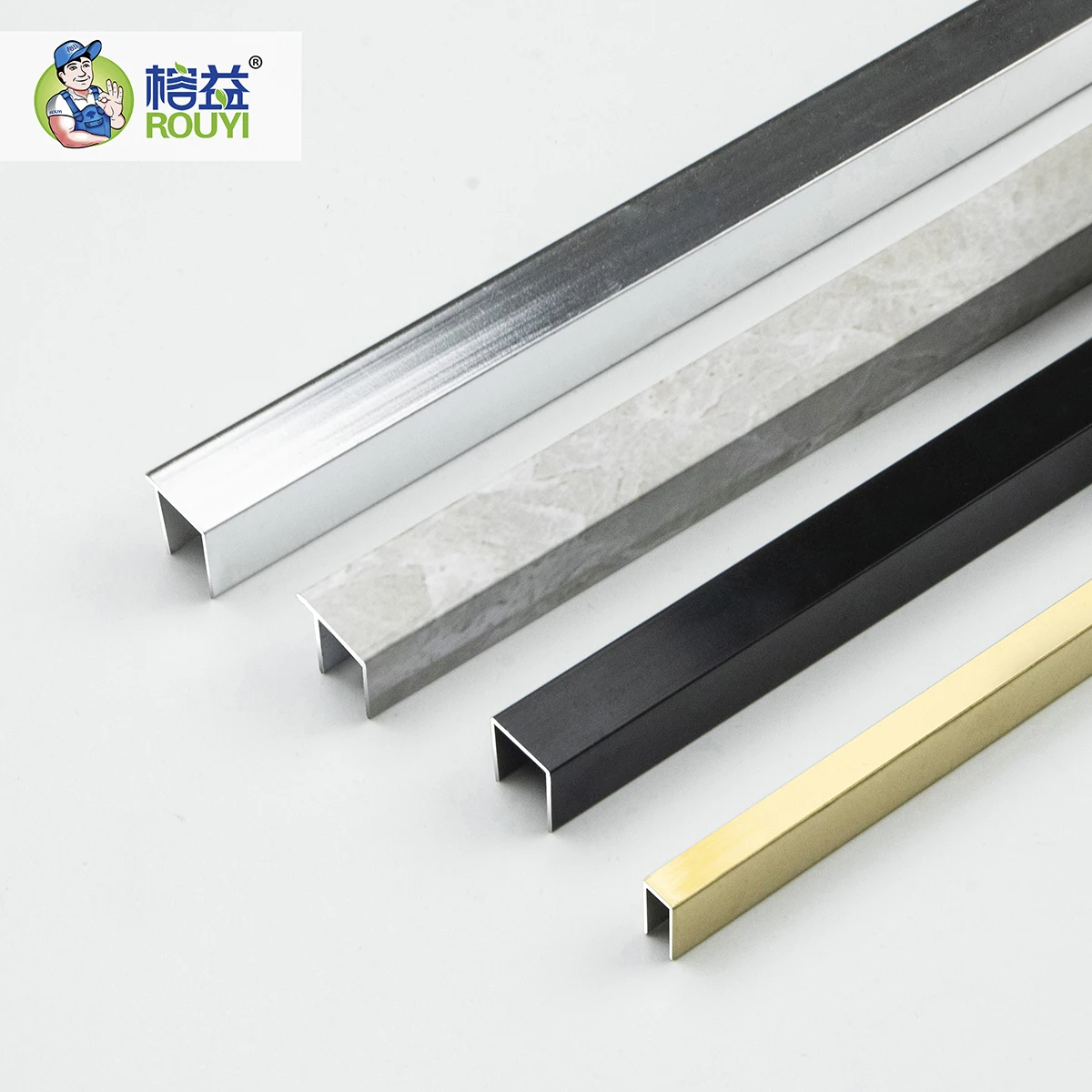 Promotion 90 Degrees Right L Shape Transition Trim Aluminum Decoration Metal Tile Trim