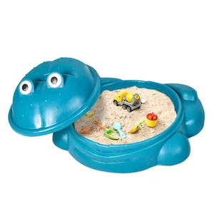 Kindergarten Kids Ground Games Set Water Sand Tortoise Shape Plastic Toys Cute Design Sand Box Plastic Equipment
