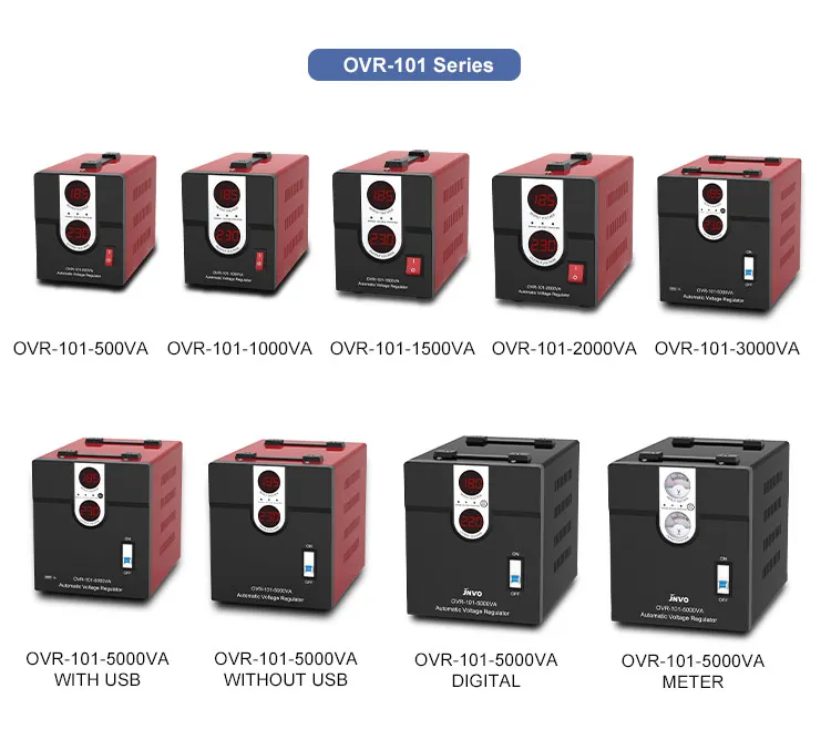 TKR-1500VA single phase 220V home use LCD intelligence automatic AC voltage stabilizer regulator