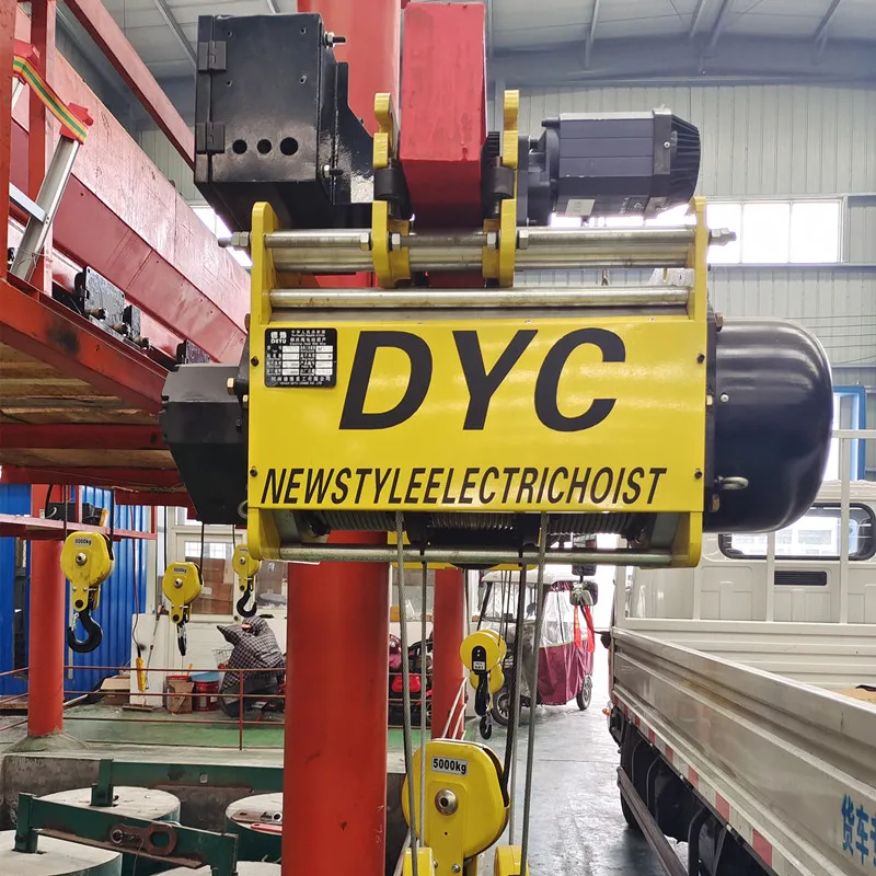 Euro Type 1 3 5 10 15 20 Ton Electric Wire Rope Hoists Multiple Speed