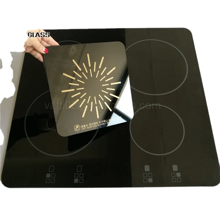 Black Color Induction Cooker Ceramic Glass Plates