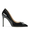 Black+black patent leather
