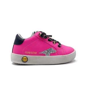 Leopard Design Children Ankle Sneakers Wholesale Fashionable Kids Pink Sport Shoes High Quality Soft Teenage Girls Casual Shoes