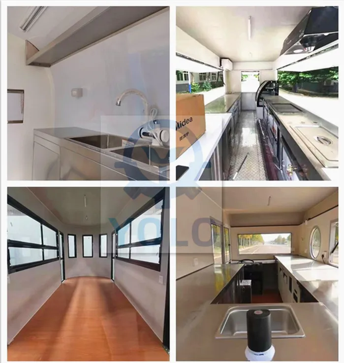 Mobile Food Carts And Concession Fully Equipped Fast Food Trailers