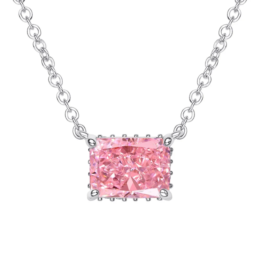 Non Tarnish S925 Sterling Silver Necklace with CZ Pendant