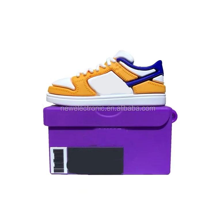 Wholesale 2021 Hot Selling Fashion Silicone Sneaker Shoe Box AJ case for Airpods 1 2 3 Pro for Air pod