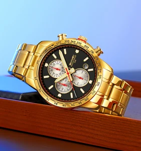 SKMEI 9376 Men's Fashion Business Quartz Watch 3BAR Water Resistant Stainless Steel Band Custom Logo Simple Design