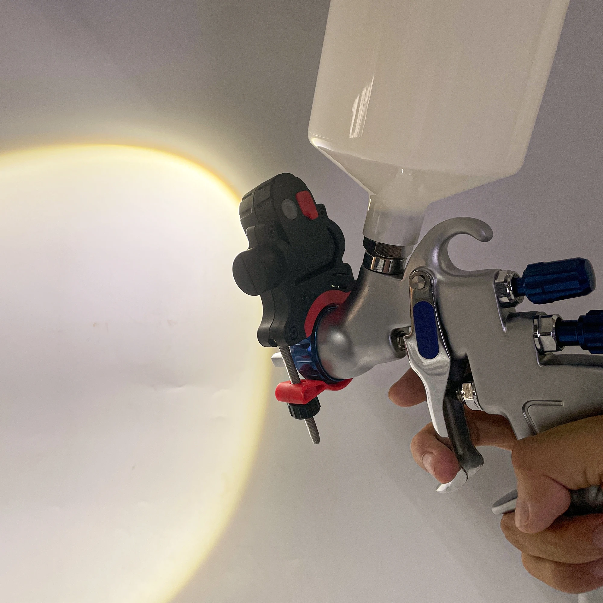 Rechargeable Led Automotive Paint Gun Light Spray Gun Light Attachment