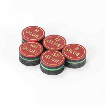 The New Pigskin Custom Snooker Billiard Accessory Billiard Pool Cue Tips 14mm Rainbow Cue Tips Shaper